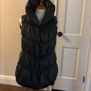 Love token 100% rabbit fur reversal vest